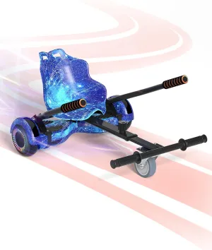 Seat Attachment Combo, Go Kart Accessories with Adjustable Frame Length for 6.5" 8" 10" into Self Balancing Scooter, Ideal Gift for Kids & Adults