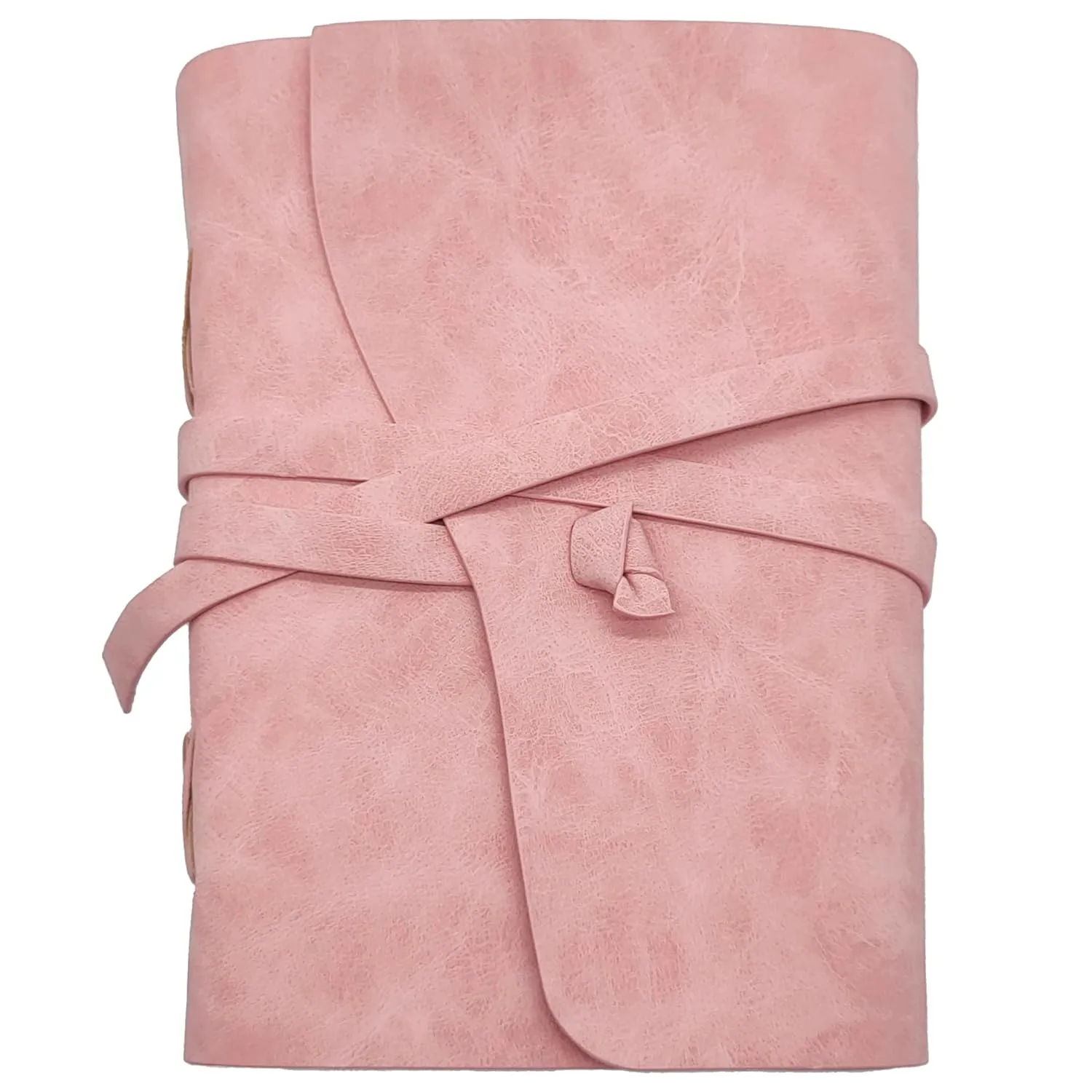 Selene & Gaia VEGAN Leather Journals for Women and Men | Vintage Journal | Faux Leather Soft Cover Writing Notebook | Travel Diary | Antique Diary (Pink | 8x6 | Cream Lined Paper) Unknown Binding
