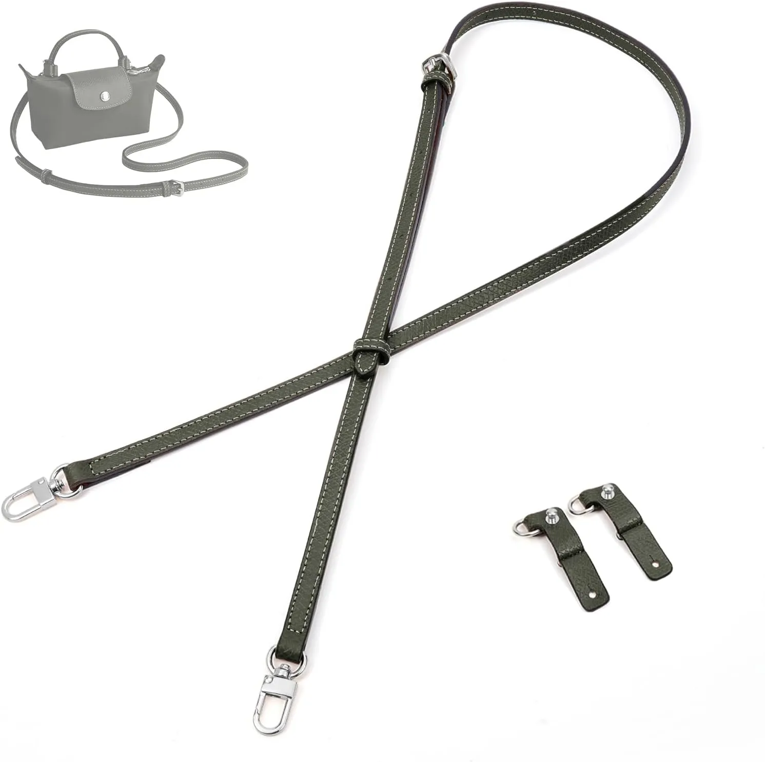 SENTEN Purse Straps Replacement for Longchamp Bag Women
