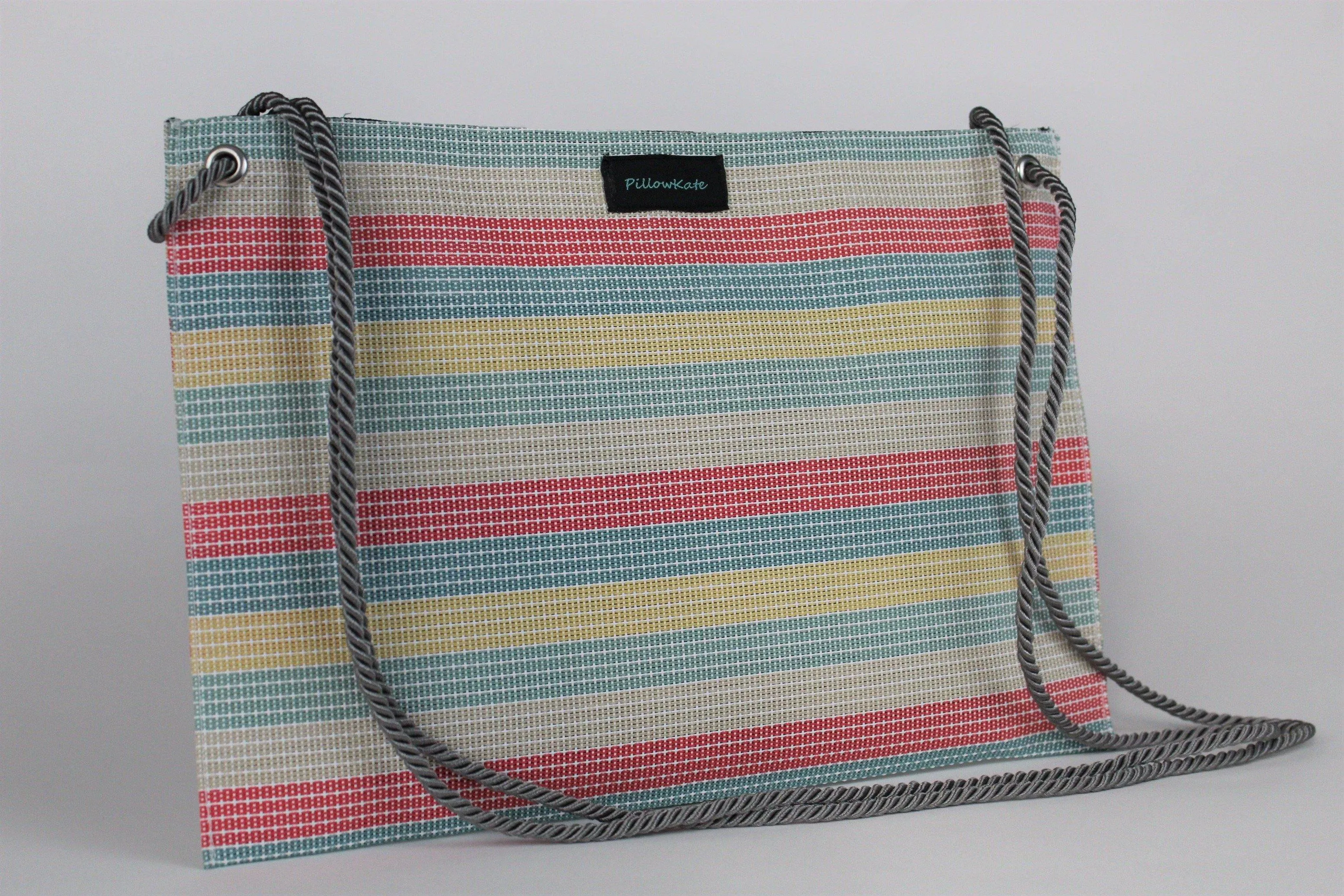 Sereen Multi Color Striped Handbag