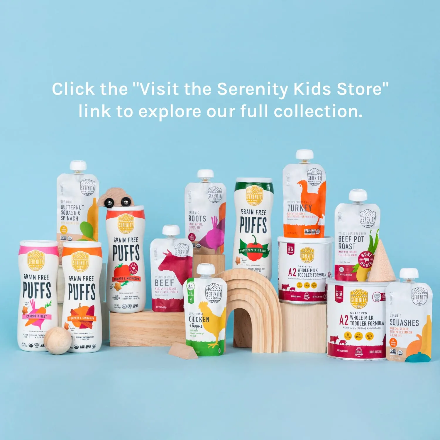Serenity Kids 6  Months Baby Food Pouches Puree with Ethically Sourced Meat & Organic Veggies - 3.5 oz BPA-Free, Meat & Herbs Variety Pack - 6 Count