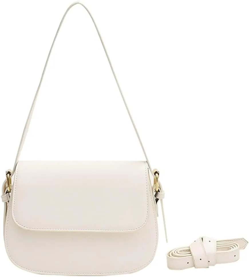 Shoulder Handbag for Women Vegan Leather Designer Crossbody Bag Trendy Purse Adjustable Hobo Bag for Work Travel