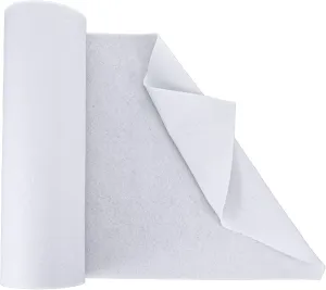 Sibba Iron-On Fusible Interfacing for Sewing Crafting Single-Sided Loft Heavy Duty Fusible Batting Webbing Interfacing Fabric Woven for Quilting Bags, Shirts, Dress, Blouses, Collars, 16.53 In x 10 Yd
