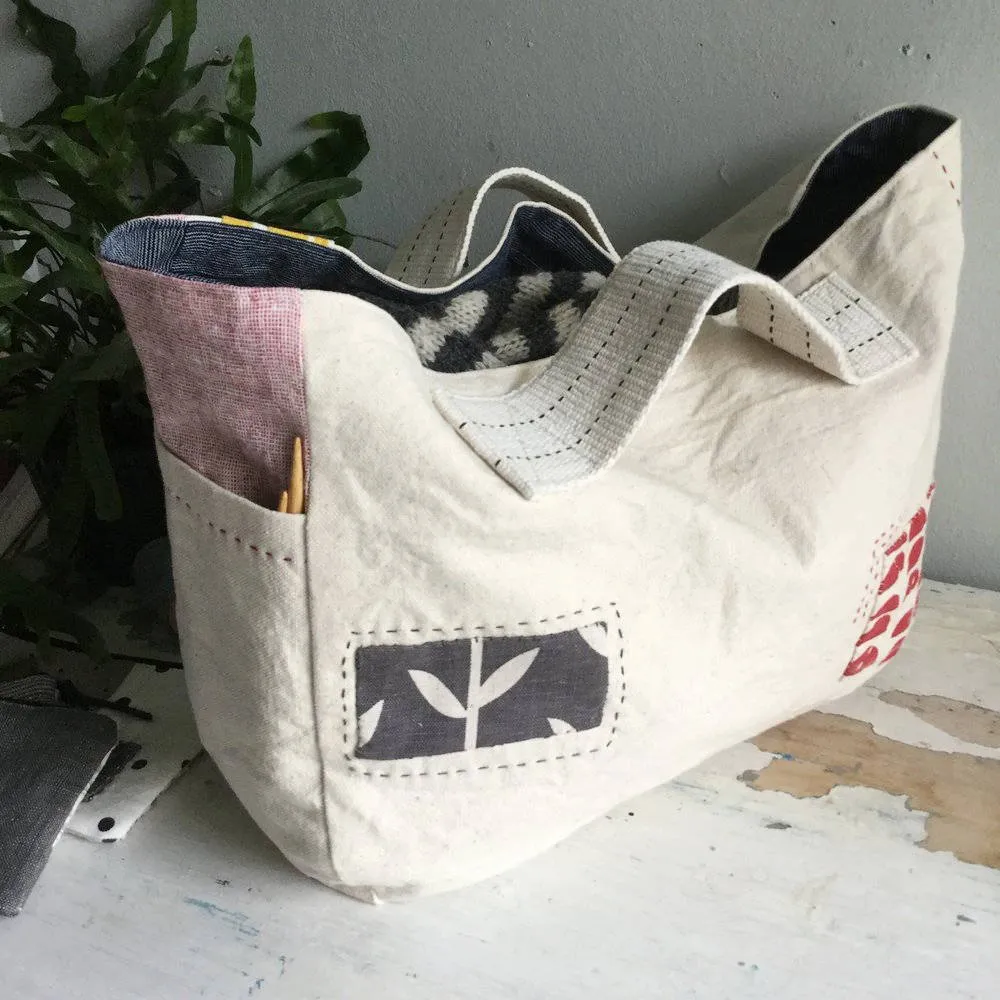 Side Handle Gusset Tote Pattern