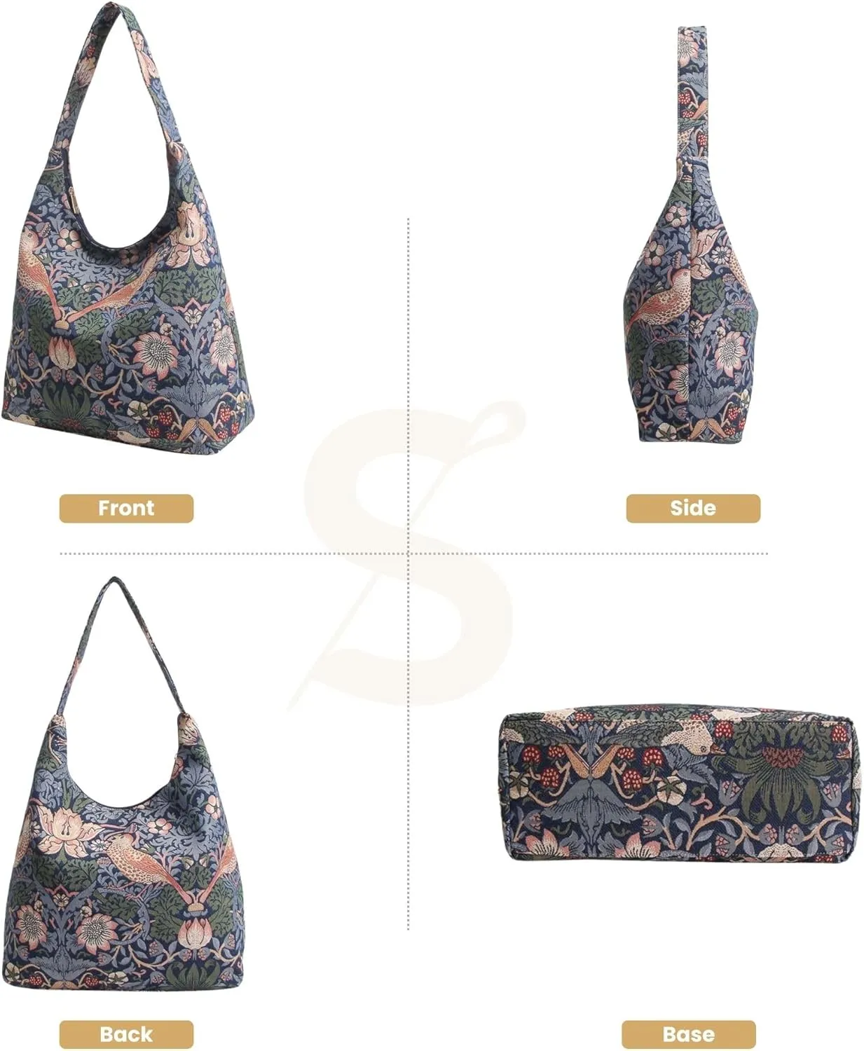 Signare Tapestry Hobo Shoulder bag Slouch Purse For Women