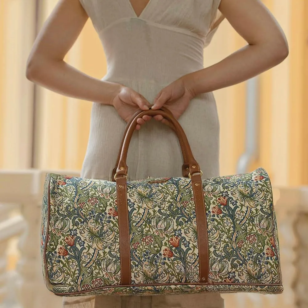 Signare Tapestry Large Travel Duffle Bag Ladies Overnight Weekender Carryon Gym Sports Duffel bags for Women