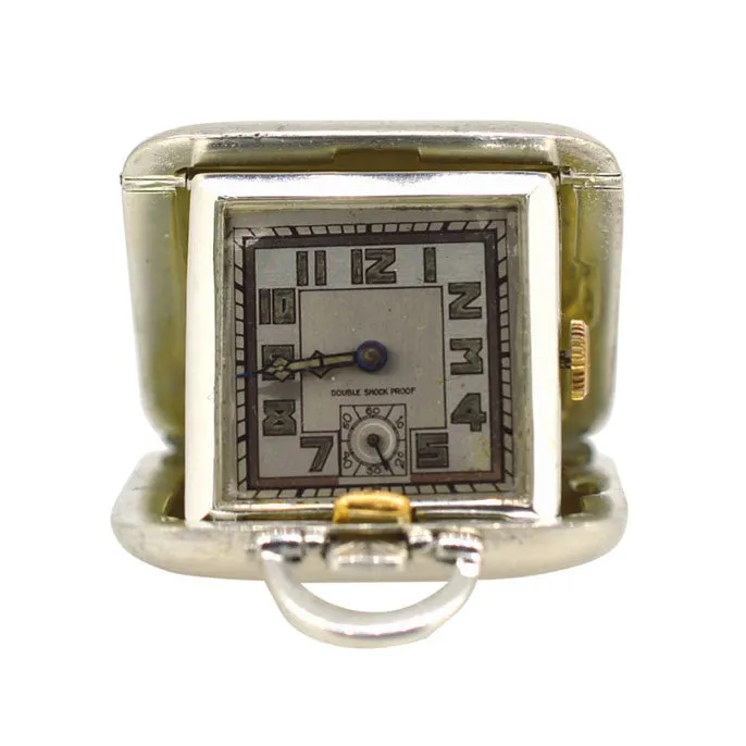 Silver Travel Clock
