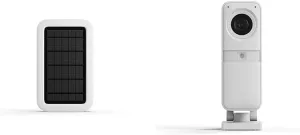 SimpliSafe Solar Panel for Outdoor Security Camera,White & Smart Alarm Wireless Indoor Security Camera