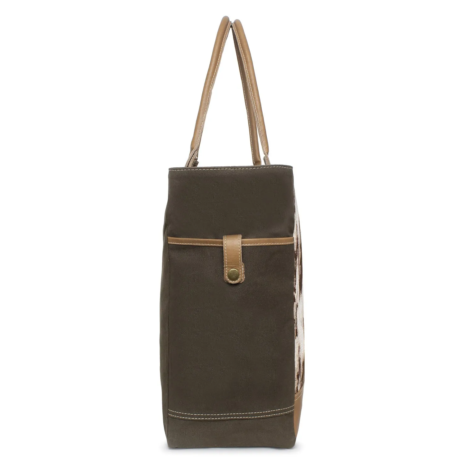 Sixtease Up-cycled Canvas Weekender Bag: Travel Smart with Sustainable Style, Perfect for Your Getaway Adventures! - (SB-4228)