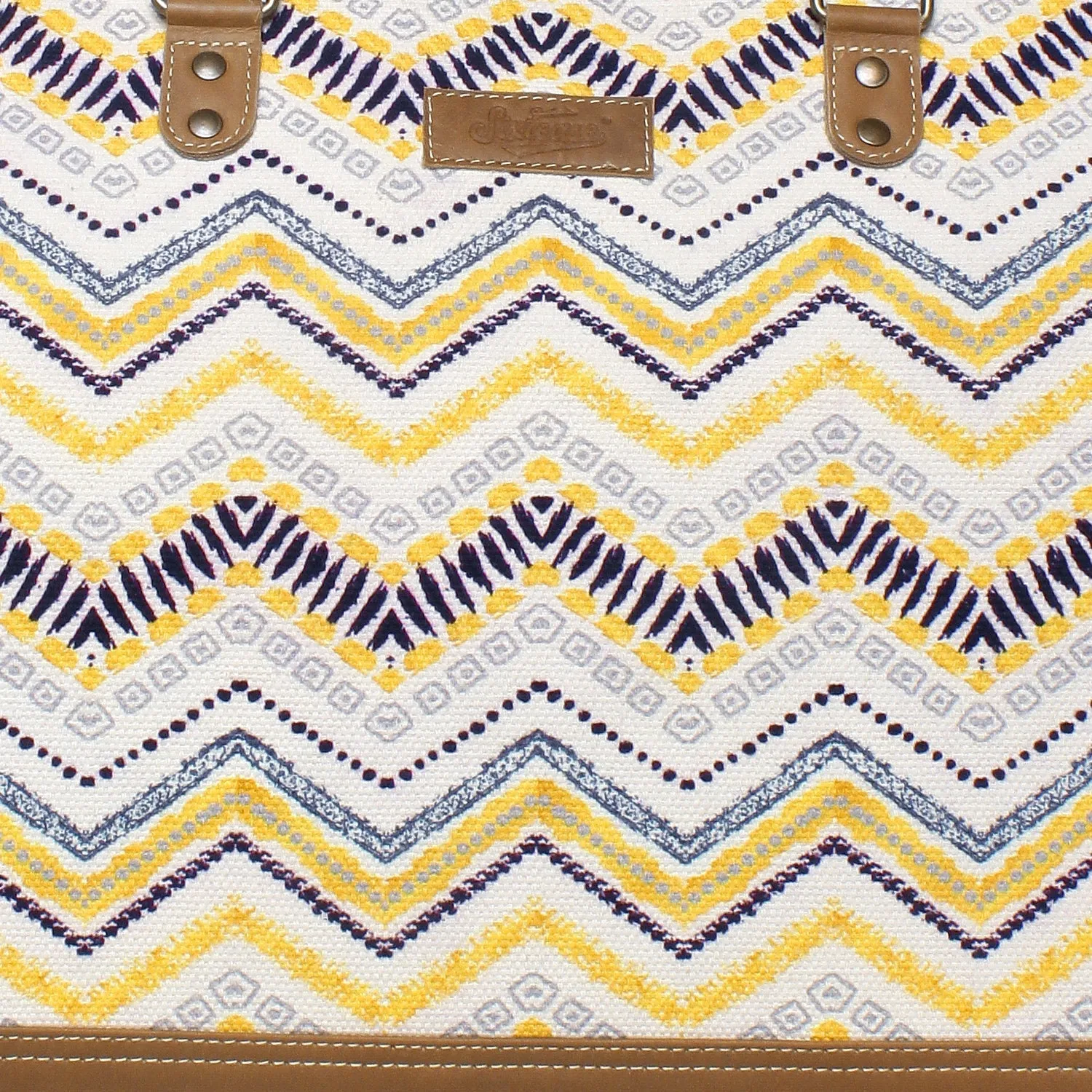 Sixtease Up-cycled Canvas Weekender Bag: Travel Smart with Sustainable Style, Perfect for Your Getaway Adventures! - (SB-4266)