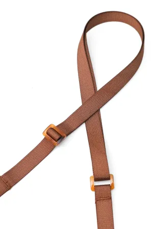Skinny Sling - Chocolate Brown with Brown Tortoise Adjuster
