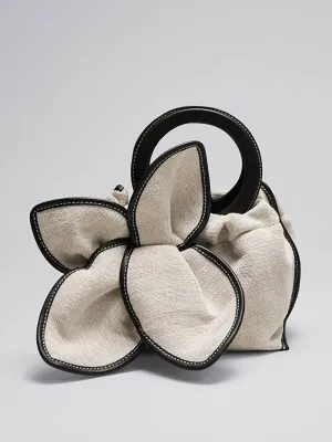 Small blossom canvas bag