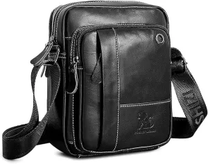 Small Crossbody Bags for Men Women,Genuine Leather Messenger Purse,Trendy Design Satchel Bag