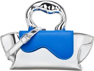 Small Silver Crossbody Satchel Y2K Evening Handbag for Women - Hobo Shoulder Tote Bag 2025