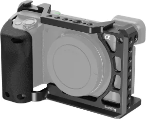 SmallRig Cage with Silicone Handgrip & Cold Shoe for Sony a6100, a6300, a6400-3164