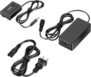 SmallRig Dummy Battery Power Supply Adapter Kit for Sony NP-FZ100, for Sony FX3, A7S III, A7 IV, A7 III, A7R III, A7R IV, A7R V, A7C II, A7CR, A1, A9, A9 II, A6600, A6700, FX30, ZV-E1, ZV-E10 II