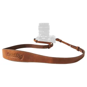 SmallRig Universal Leather Shoulder / Neck Strap with 43" Maximum Length and 10kgs Load Capacity for DSLR and Mirrorless Cameras | 5209
