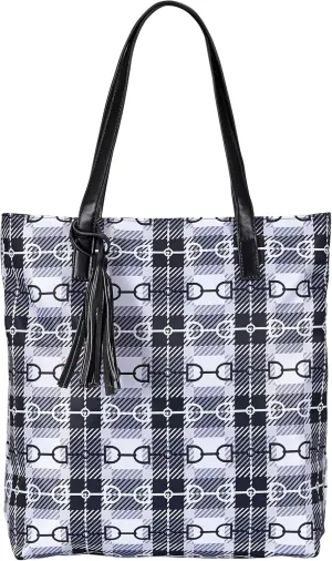 Snaffle Bit Tote Bag with Tassel