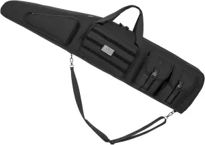 Soft Double Shotgun Rifle Case 38"/42"/46"/52" Long Rifle Bag for Hunting Shooting Range, Firearm Transportation, With Multiple Magazine Holder Pouches