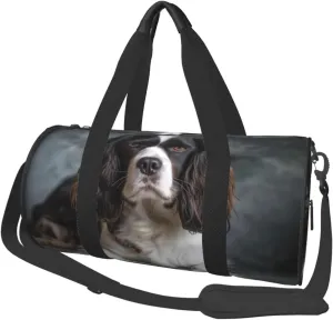 Spaniel On The Sofa Travel Duffle Bag for Men Women Sport Gym Bag Foldable Weekender Bag Carry on Overnight Bag for Travel Swimming Basketball