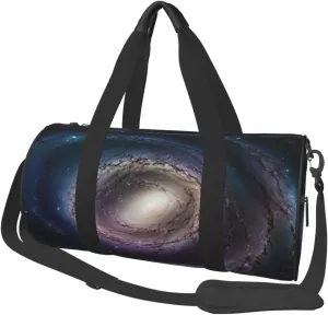 Spiral galaxy Travel Duffle Bag for Men Women Sport Gym Bag Foldable Weekender Bag Carry on Overnight Bag for Travel Swimming Basketball
