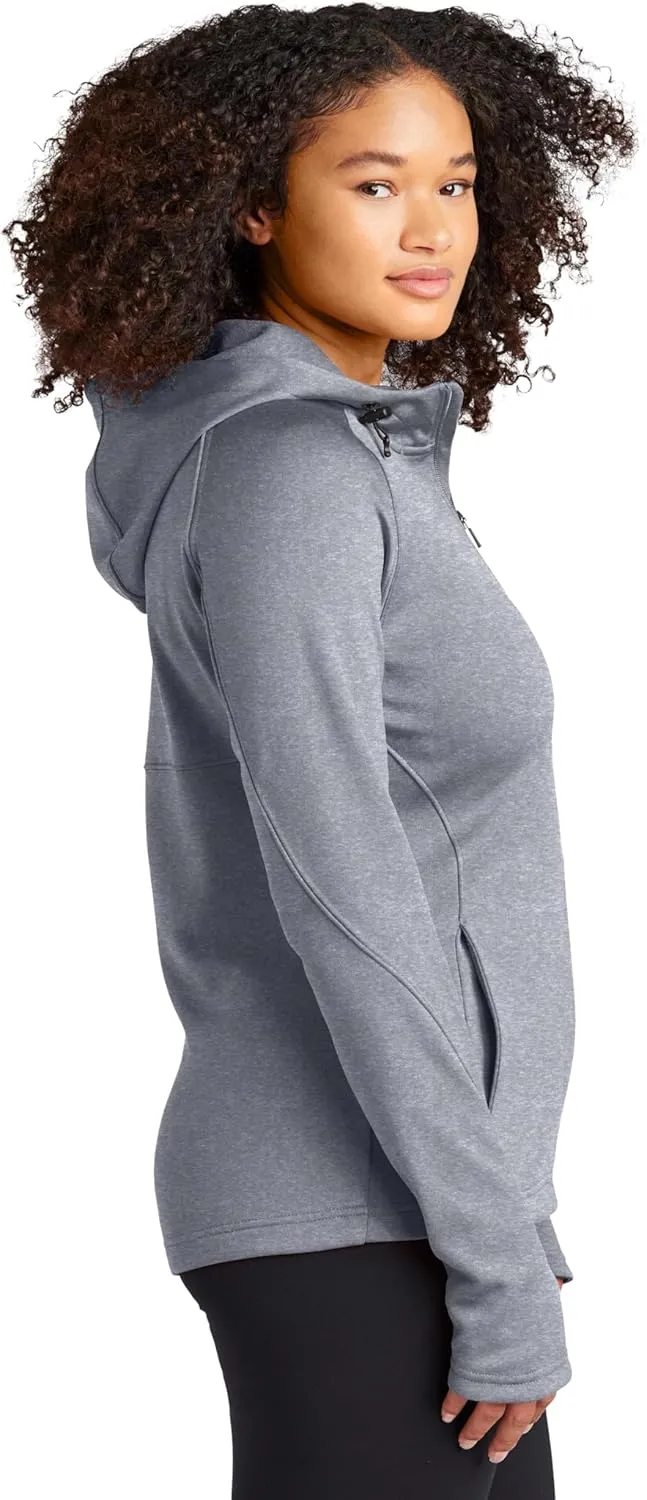 Sport-Tek® Ladies Tech Fleece Full-Zip Hooded Jacket. L248