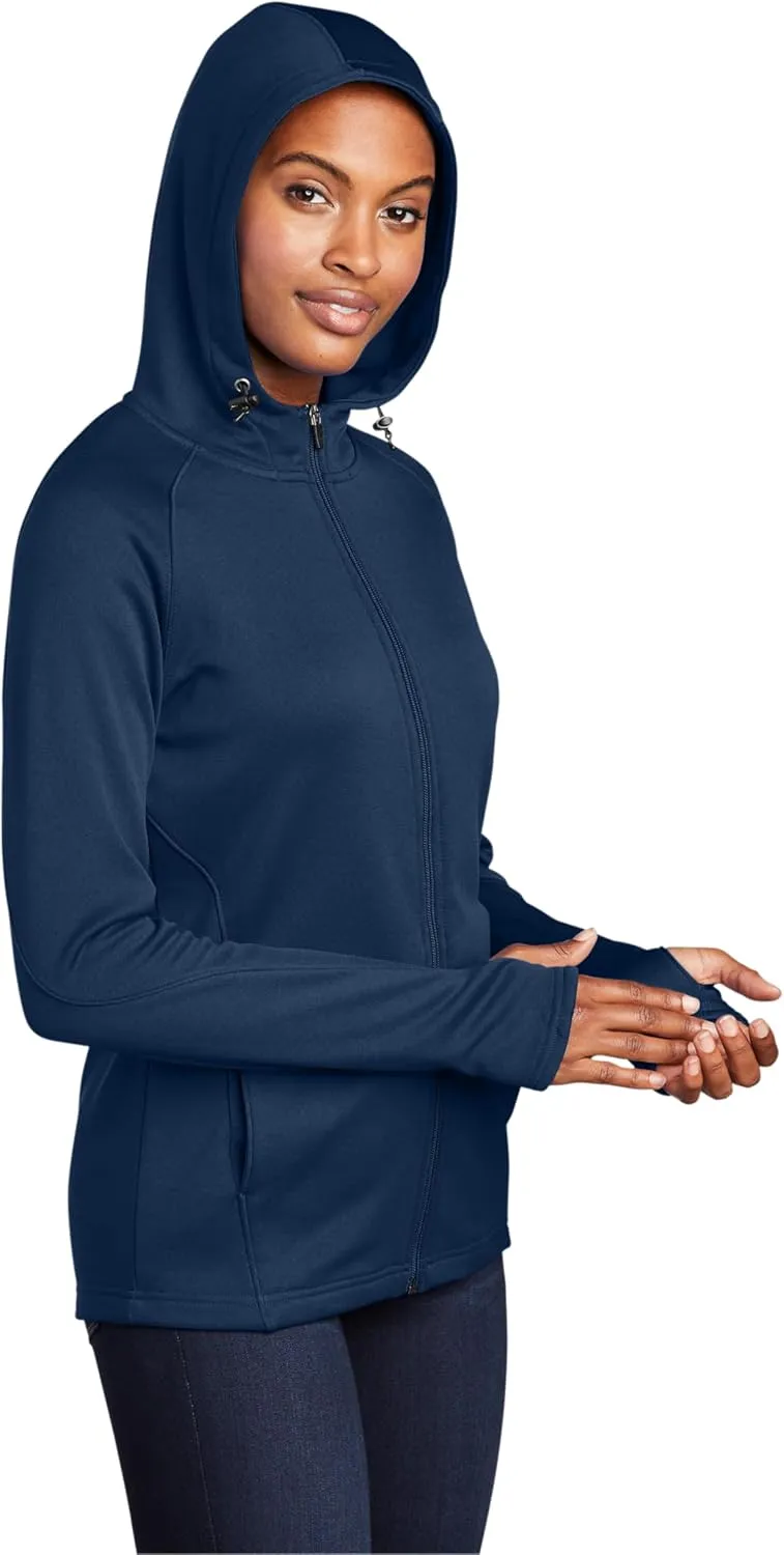 Sport-Tek® Ladies Tech Fleece Full-Zip Hooded Jacket. L248