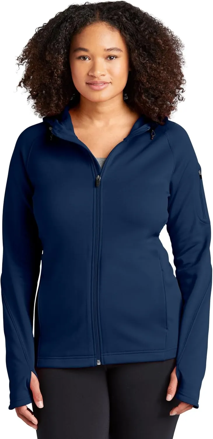 Sport-Tek® Ladies Tech Fleece Full-Zip Hooded Jacket. L248