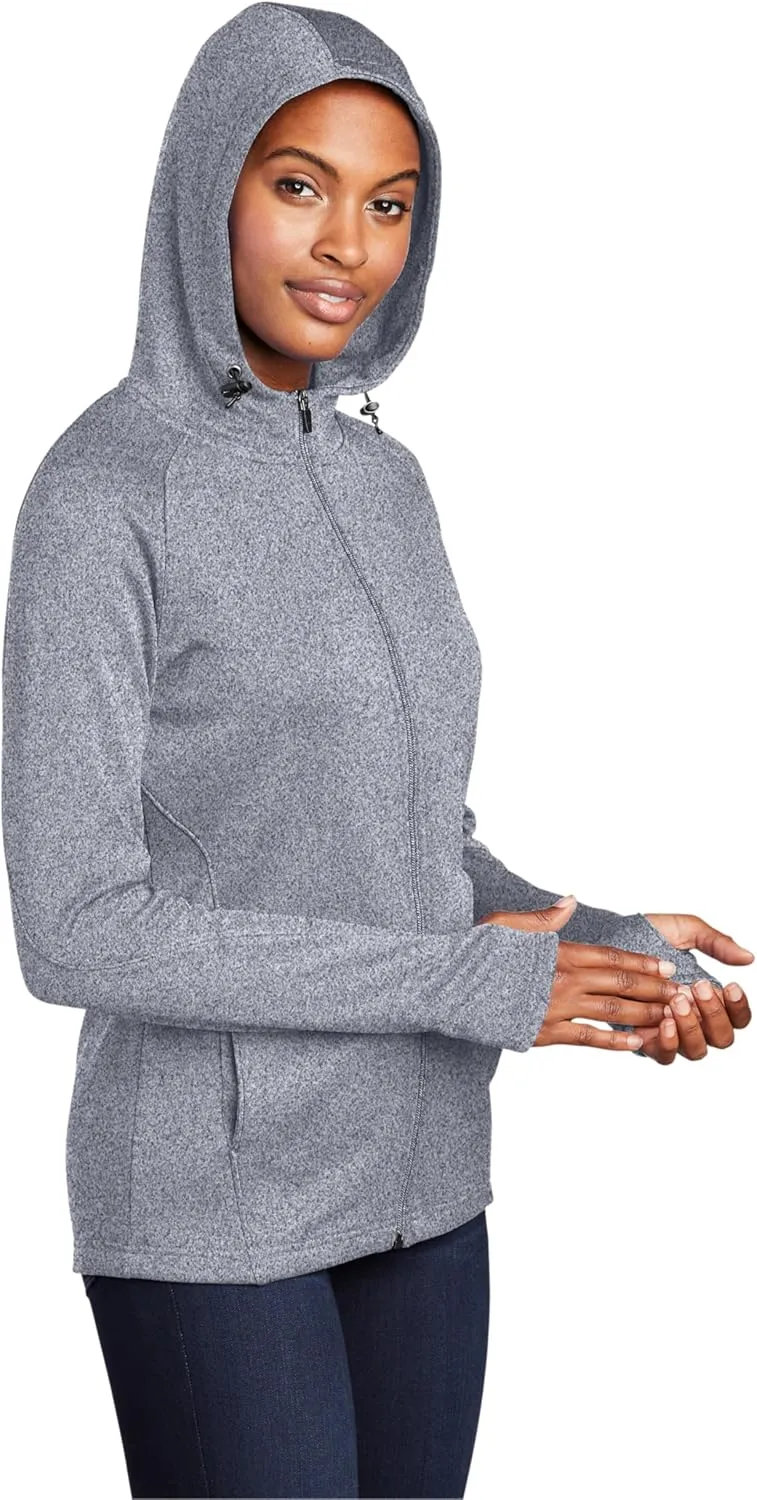 Sport-Tek® Ladies Tech Fleece Full-Zip Hooded Jacket. L248