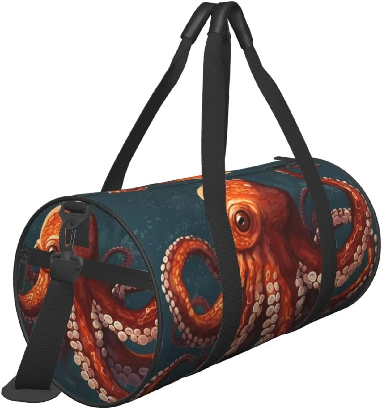Sports Gym Bag for Women Men Travel Duffel Bag Tote Weekender Bag Carry on Overnight Bag for Travel Swimming Fitness Workout Sports Animal Octopus Duffle Bag
