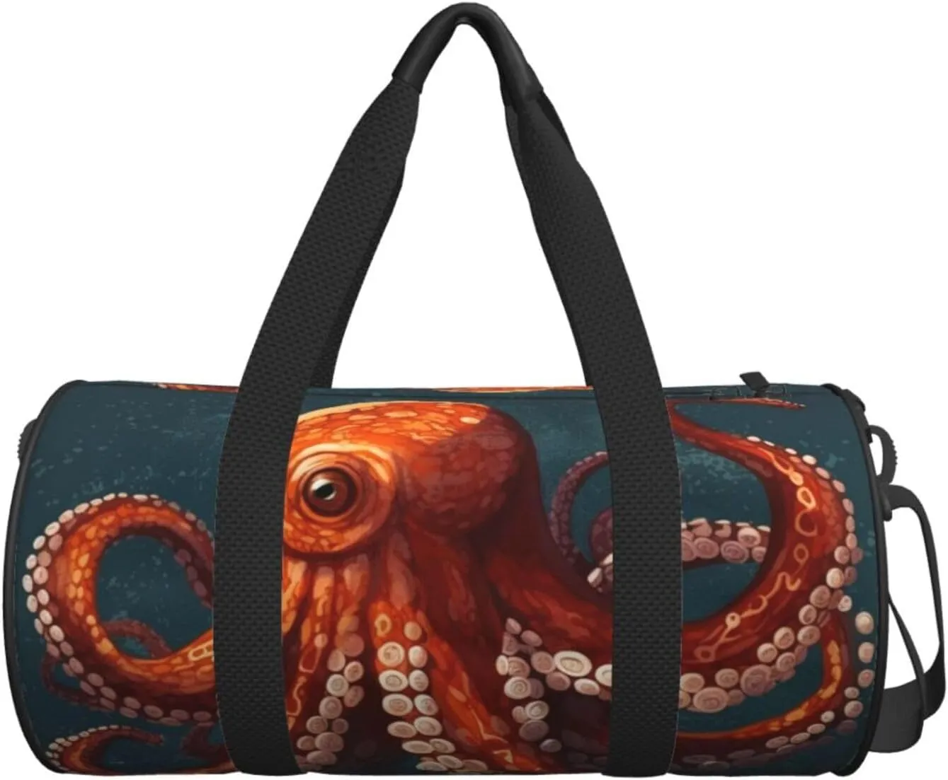 Sports Gym Bag for Women Men Travel Duffel Bag Tote Weekender Bag Carry on Overnight Bag for Travel Swimming Fitness Workout Sports Animal Octopus Duffle Bag