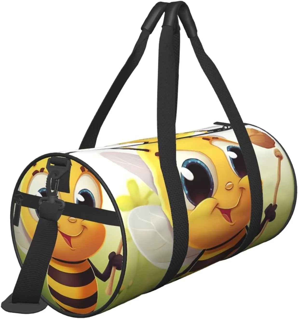 Sports Gym Bag for Women Men Travel Duffel Bag Tote Weekender Bag Carry on Overnight Bag for Travel Swimming Fitness Workout Sports Honey bee Duffle Bag