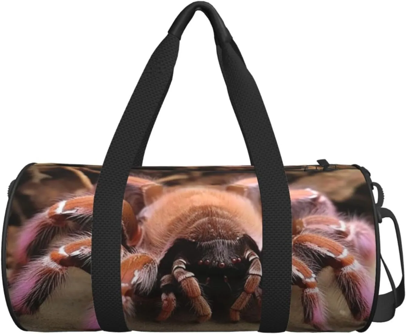 Sports Gym Bag for Women Men Travel Duffel Bag Tote Weekender Bag Carry on Overnight Bag for Travel Swimming Fitness Workout Sports Large Mexican Pink Tarantula Duffle Bag