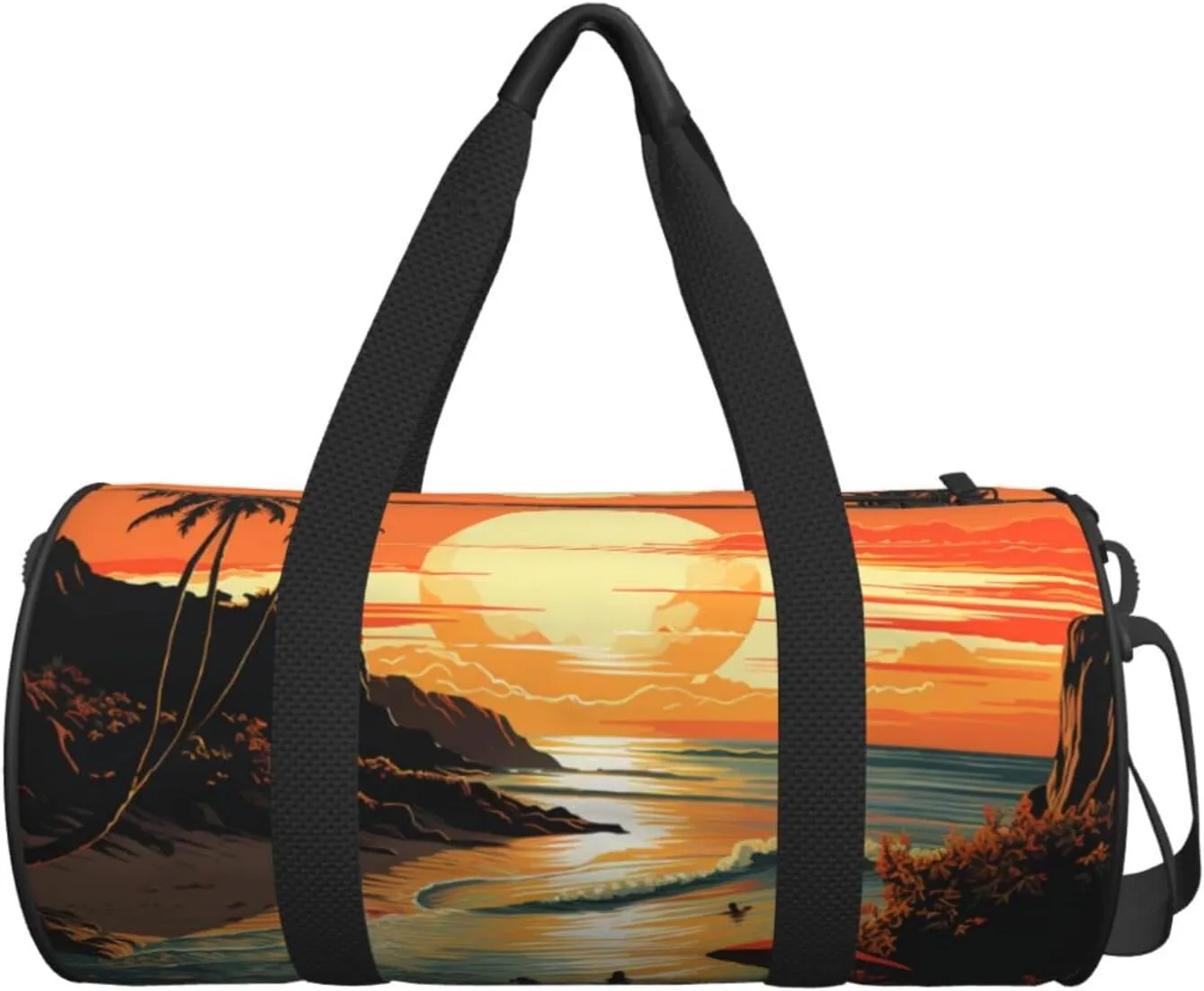 Sports Gym Bag for Women Men Travel Duffel Bag Tote Weekender Bag Carry on Overnight Bag for Travel Swimming Fitness Workout Sports Original Poster for Endless Summer Duffle Bag