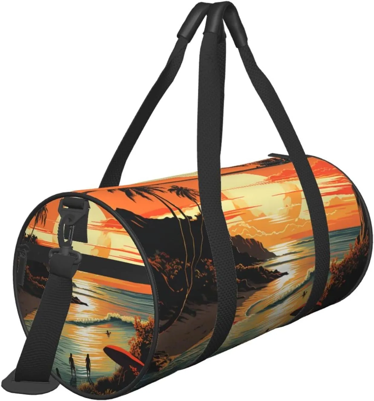 Sports Gym Bag for Women Men Travel Duffel Bag Tote Weekender Bag Carry on Overnight Bag for Travel Swimming Fitness Workout Sports Original Poster for Endless Summer Duffle Bag