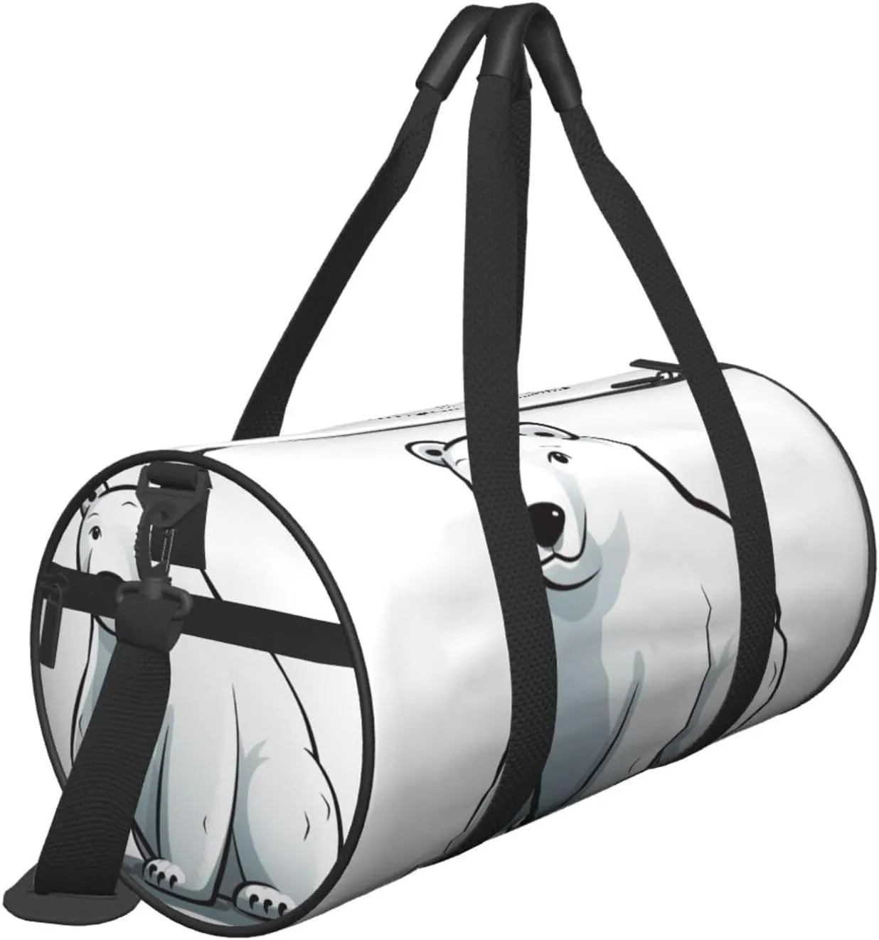 Sports Gym Bag for Women Men Travel Duffel Bag Tote Weekender Bag Carry on Overnight Bag for Travel Swimming Fitness Workout Sports Polar bear Duffle Bag