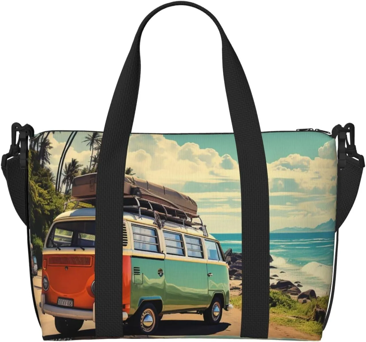 Sports Gym Bag for Women Men Travel Duffel Bag Tote Weekender Bag Carry on Overnight Bag for Travel Swimming Fitness Workout Sports Summer Road Trip Duffle Bag