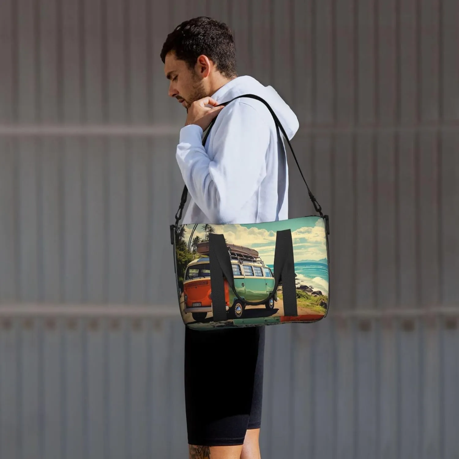 Sports Gym Bag for Women Men Travel Duffel Bag Tote Weekender Bag Carry on Overnight Bag for Travel Swimming Fitness Workout Sports Summer Road Trip Duffle Bag