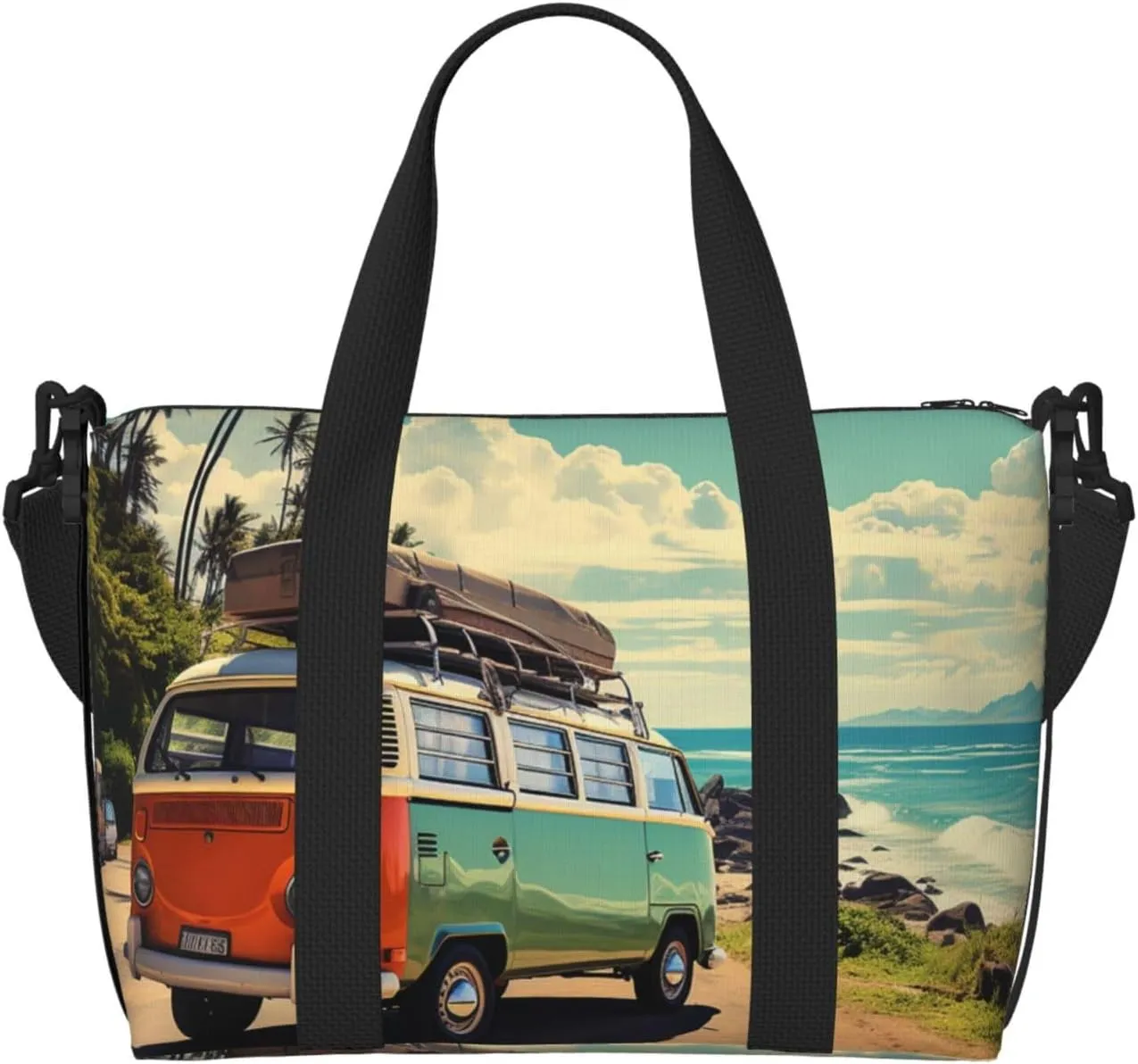 Sports Gym Bag for Women Men Travel Duffel Bag Tote Weekender Bag Carry on Overnight Bag for Travel Swimming Fitness Workout Sports Summer Road Trip Duffle Bag