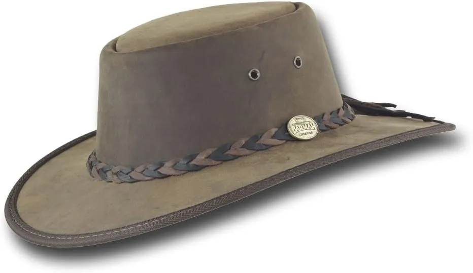 Squashy Bronco Leather Hat - Item 1022