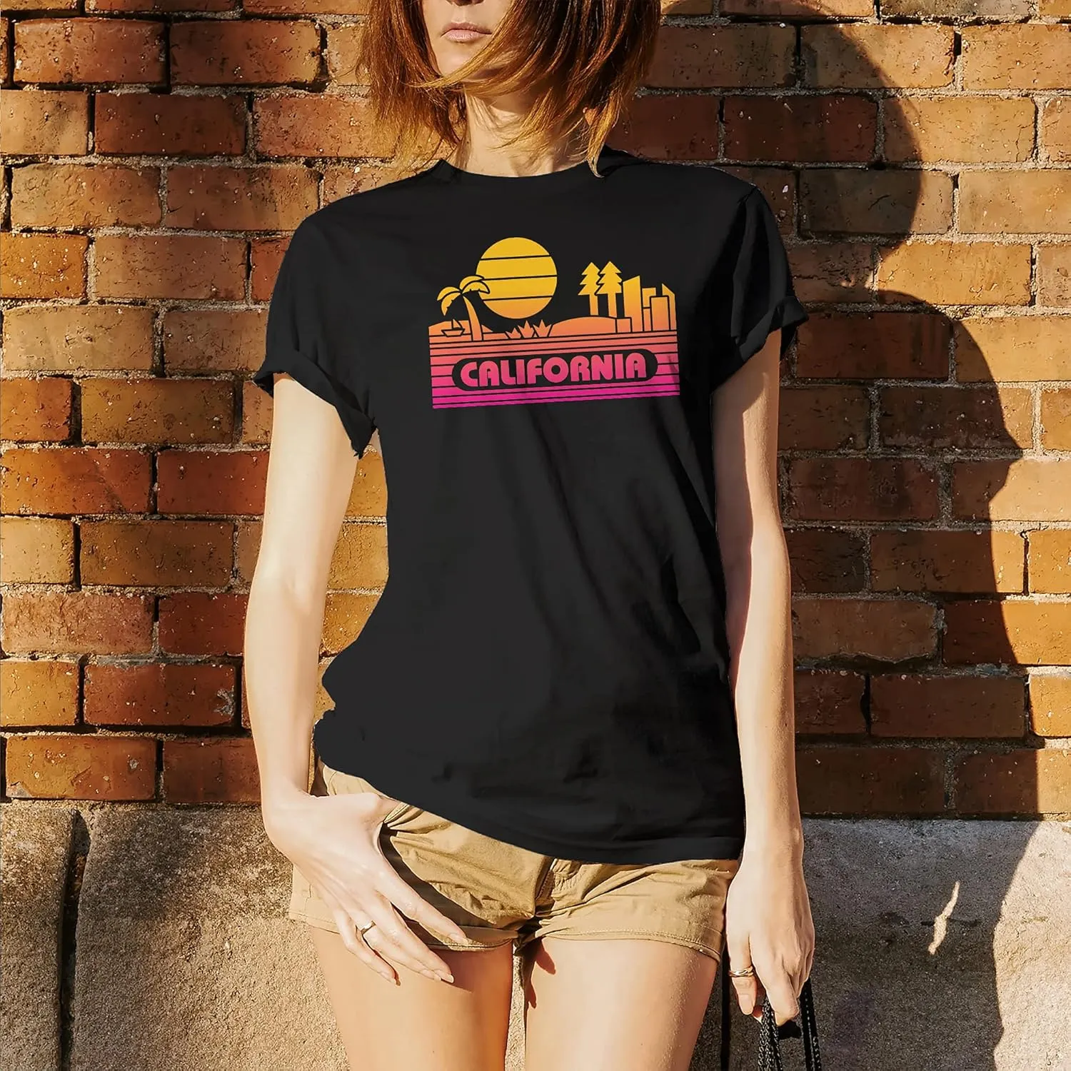 State Groovy Sunset - Landscape Vacation Home State T Shirt