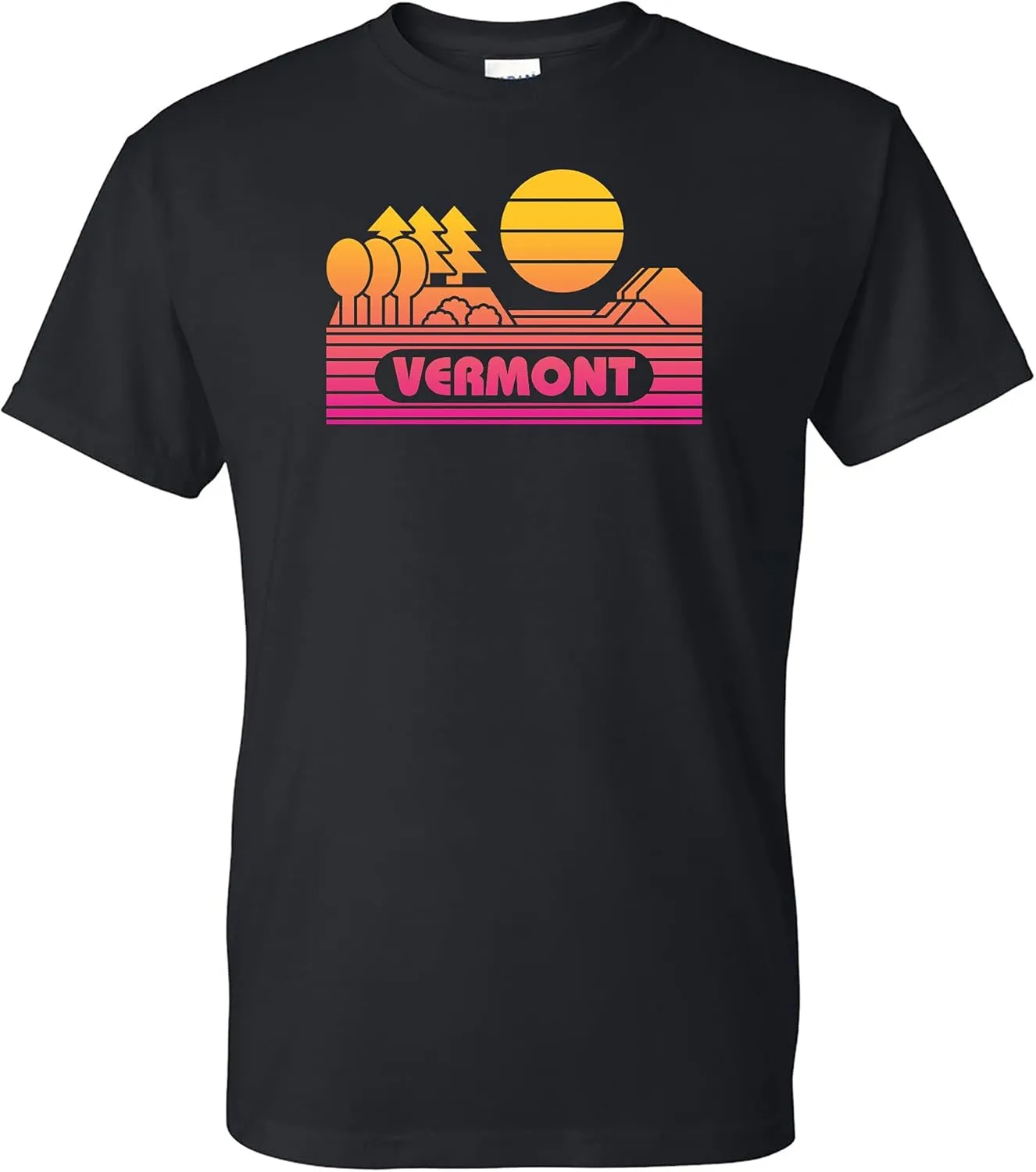 State Groovy Sunset - Landscape Vacation Home State T Shirt