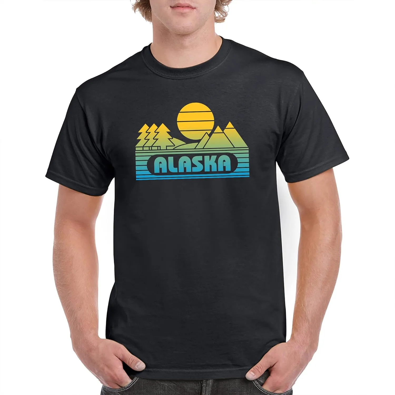 State Groovy Sunset - Landscape Vacation Home State T Shirt
