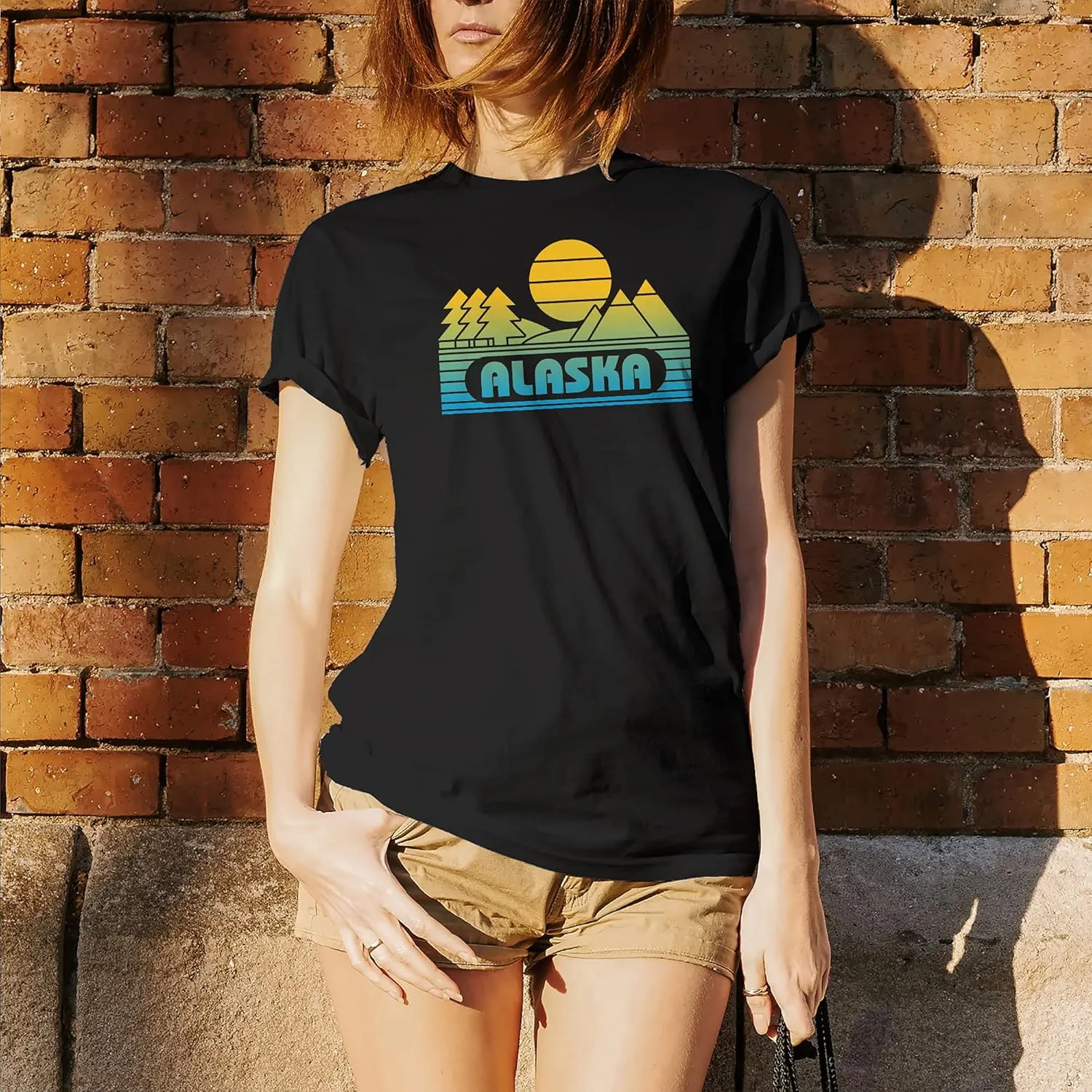 State Groovy Sunset - Landscape Vacation Home State T Shirt