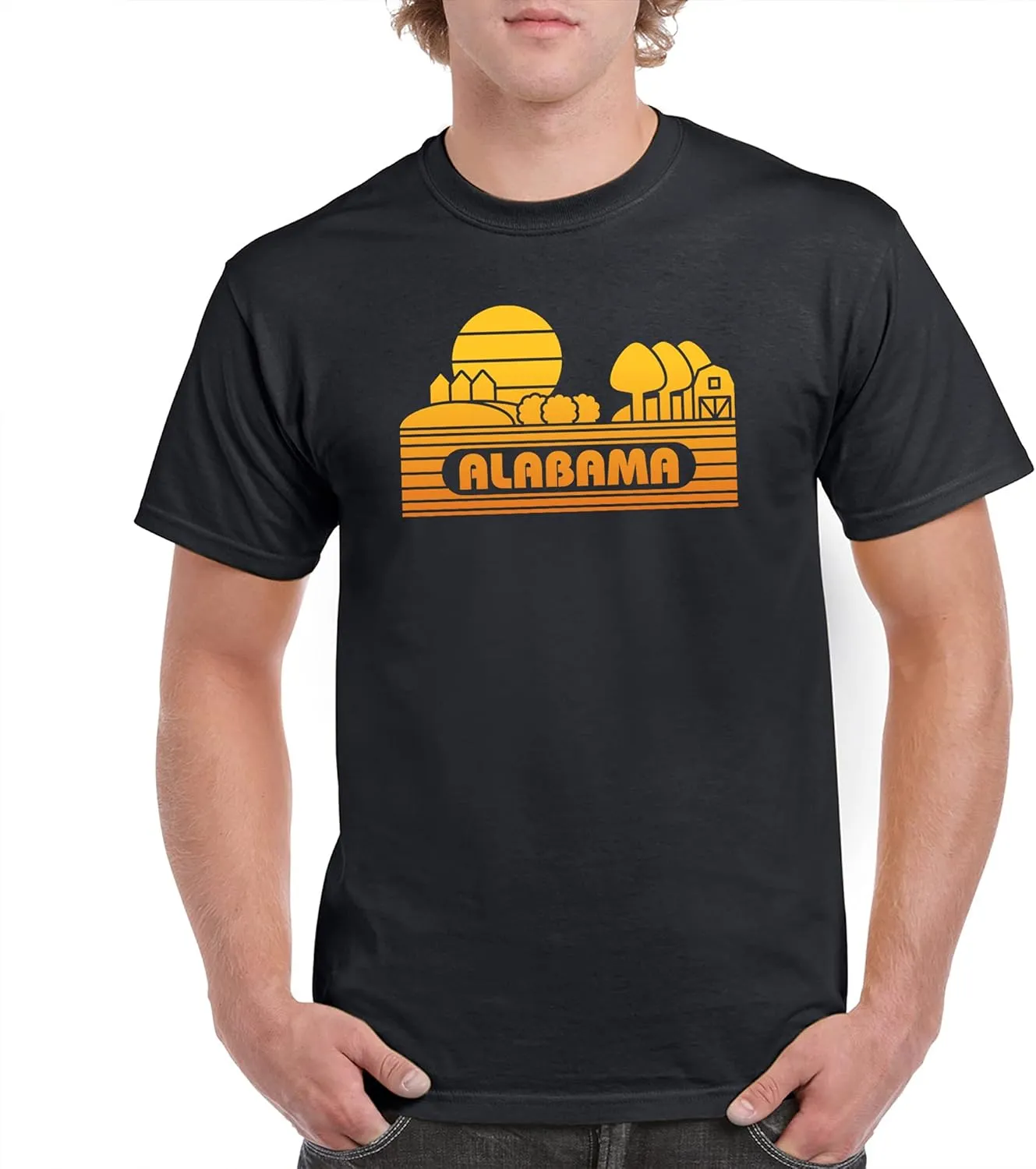 State Groovy Sunset - Landscape Vacation Home State T Shirt