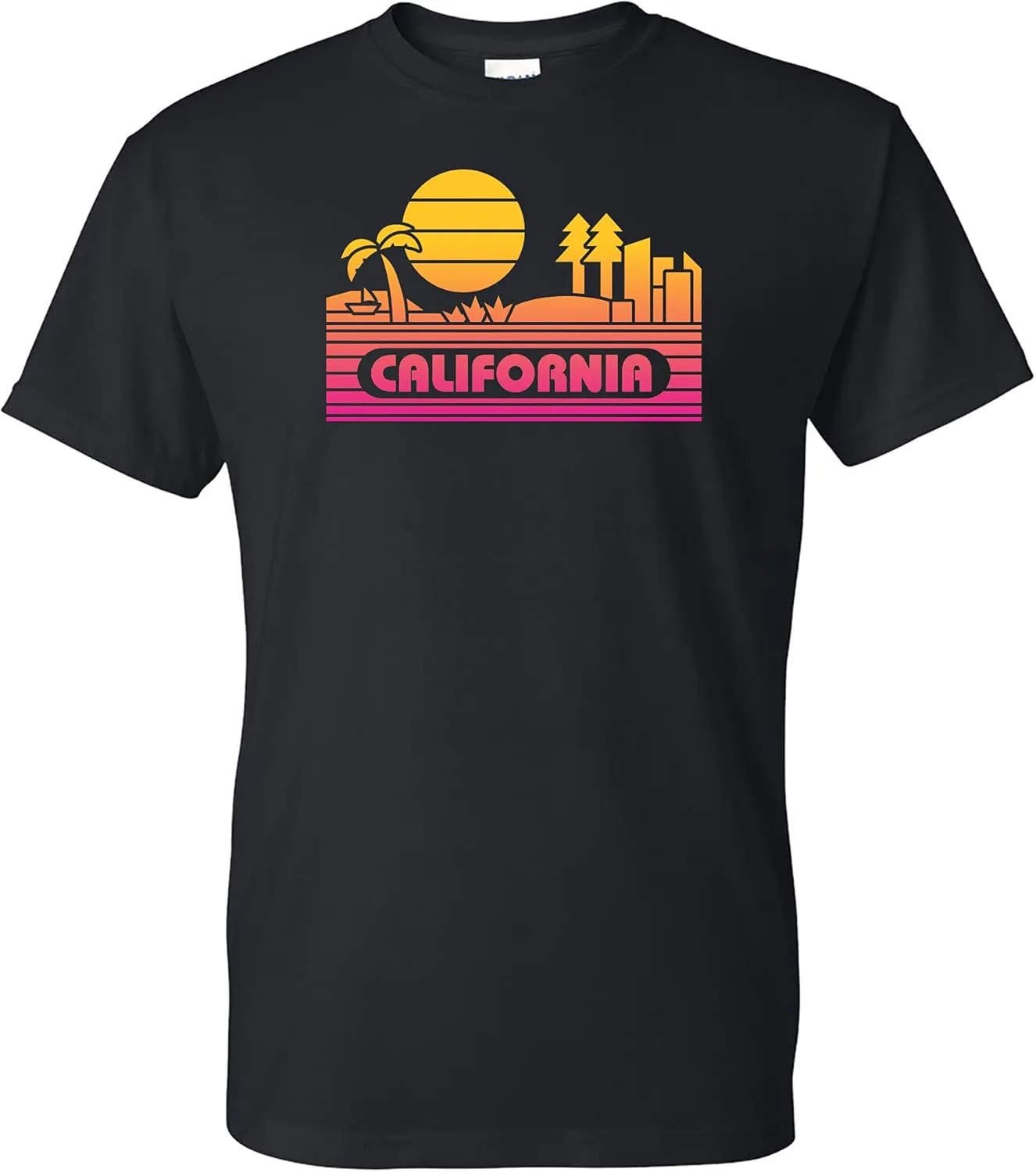 State Groovy Sunset - Landscape Vacation Home State T Shirt