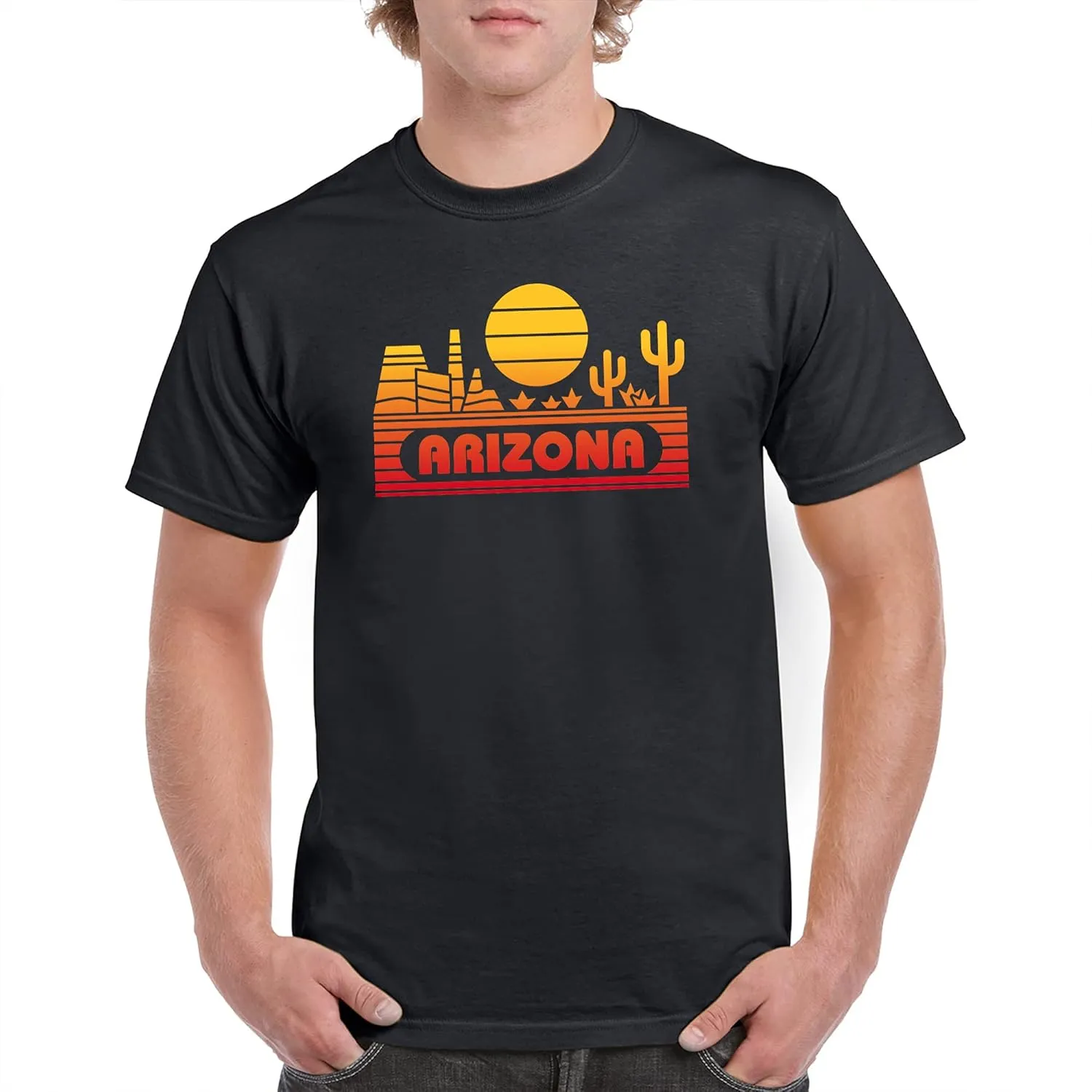 State Groovy Sunset - Landscape Vacation Home State T Shirt