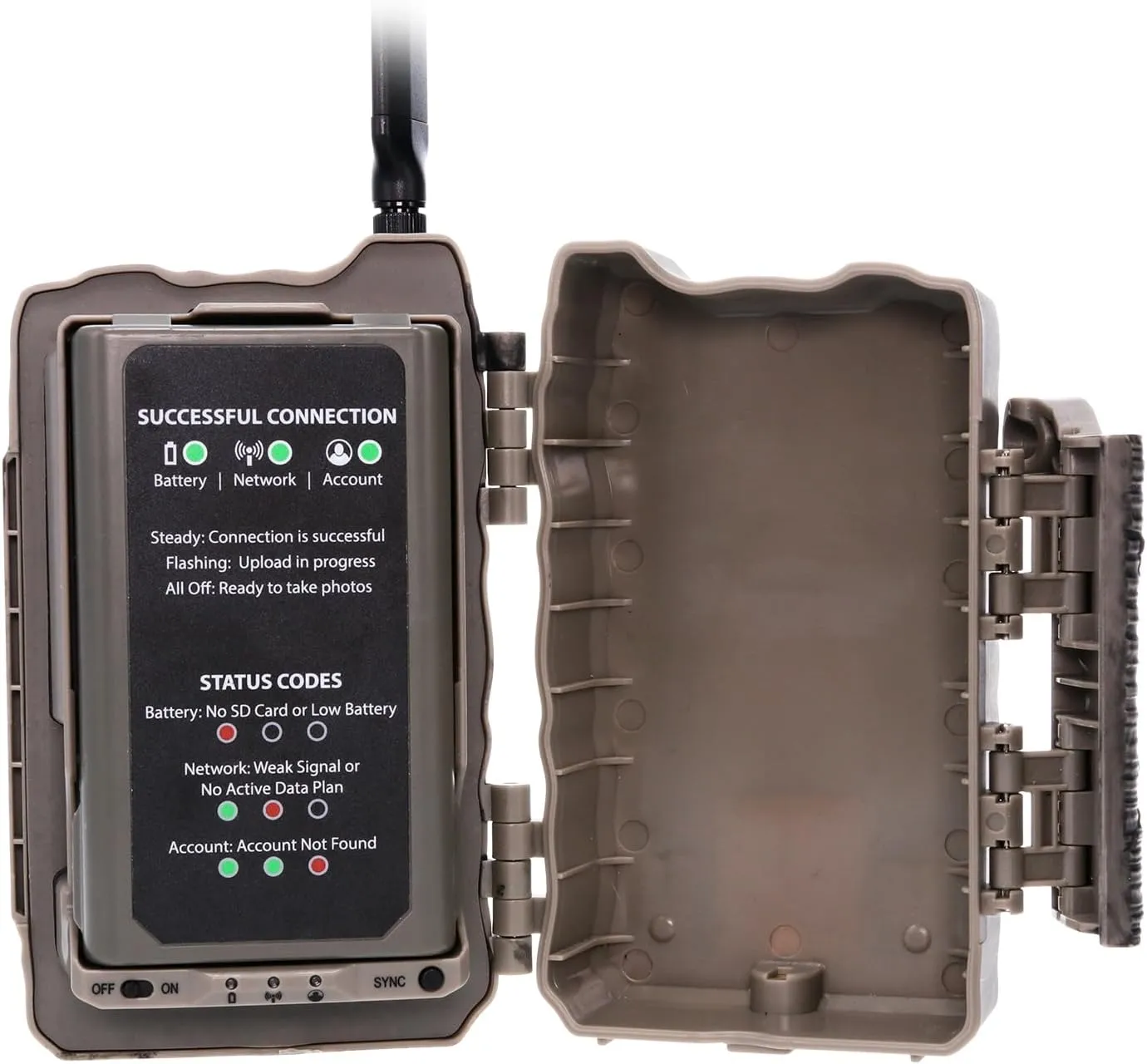 Stealth Cam Deceptor IR 80ft Detection & IR Range 40MP Photo 1440P at 30FPS HD Video Capture Remote App Contol Wireless Hunting Cellular Trail Camera - Available on AT&T & Verizon