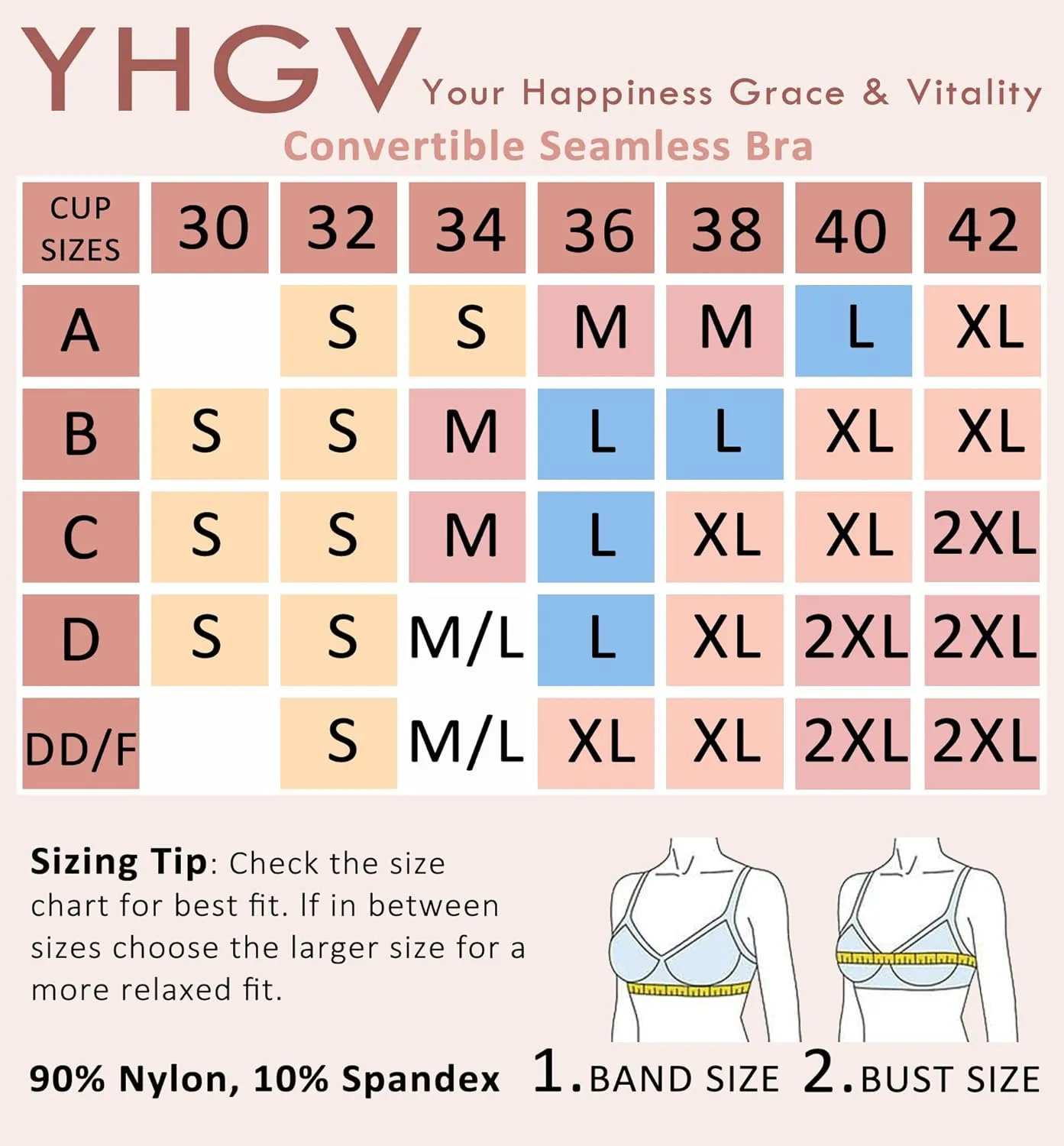 Strapless Bra for Women-Convertible Comfort Bandeau Bra with Non-Slip Silicone,Seamless Wirefree Padded Bralette