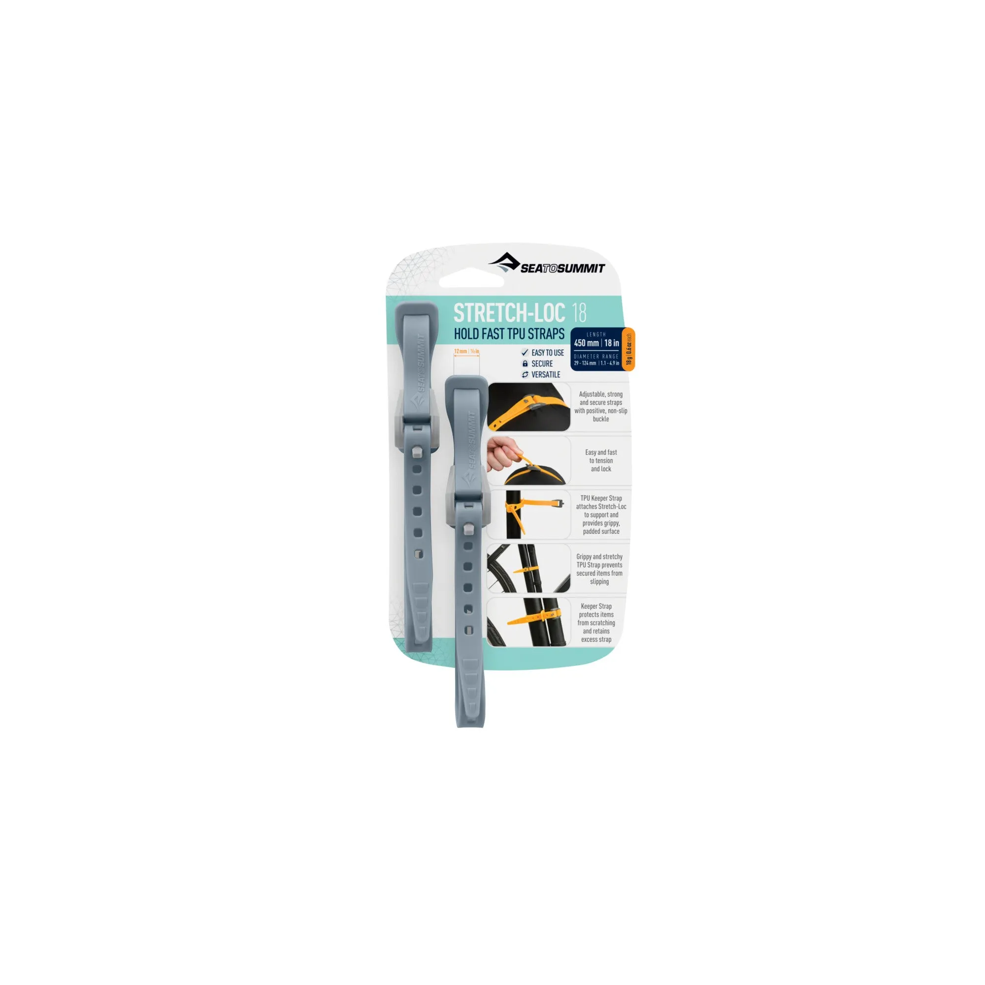 Stretch-Loc TPU Strap 12mm - [2 Pack]